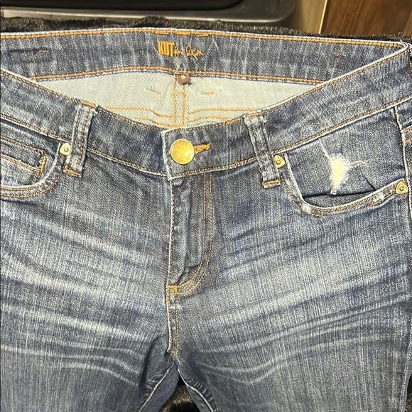 KUT from the Kloth Blue Distressed Jeans - Picture 1 of 4